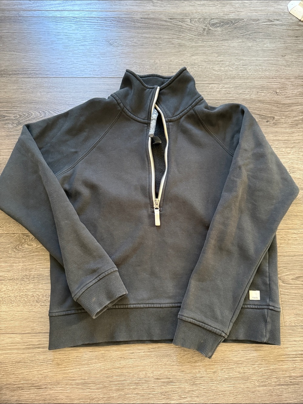 Vuori Half Zip Pullover XS Black
